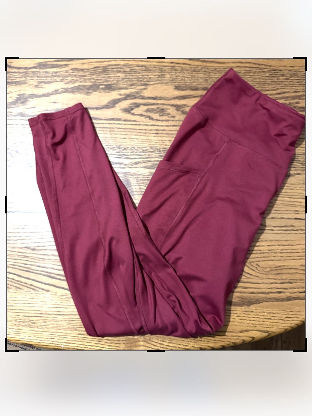 Maurices Burgundy Leggings Women’s plus size with pockets